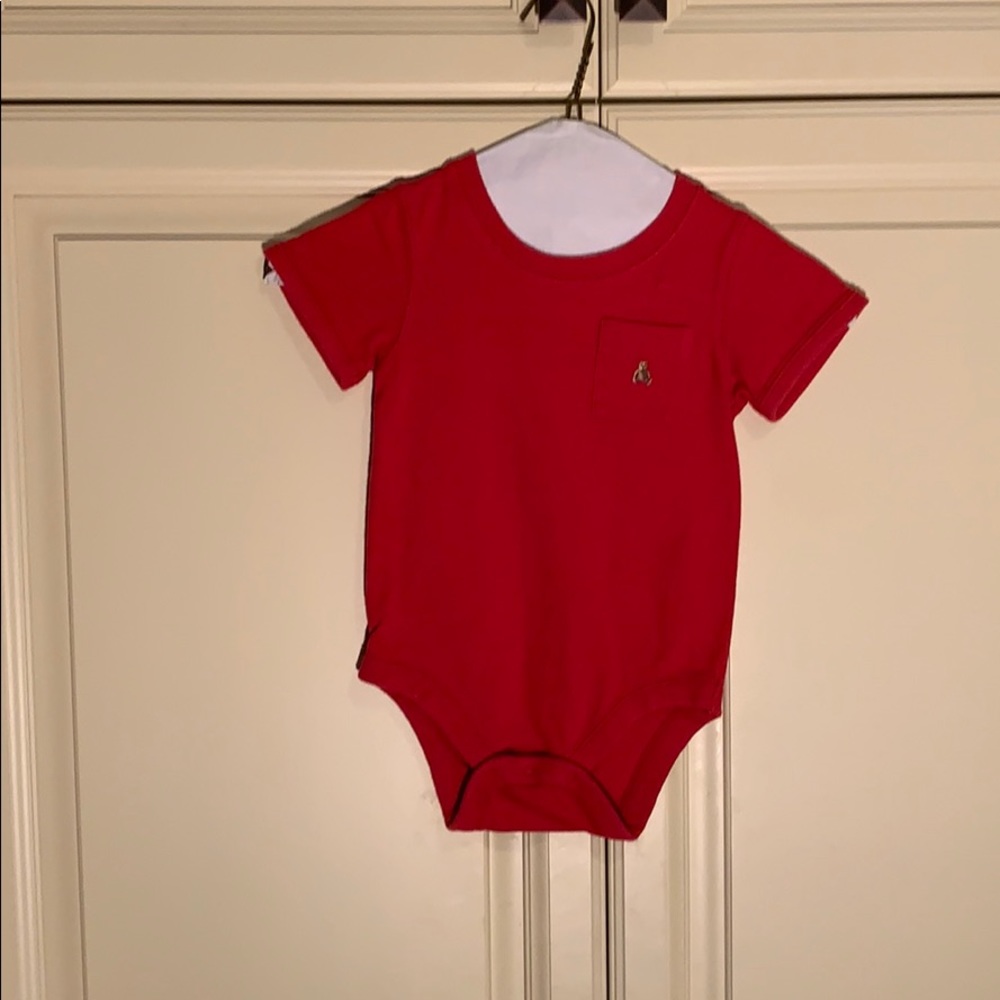 Baby Gap boys red onesie